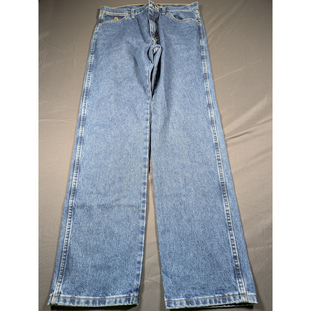 Wrangler George Strait Collection Mens 33x34 Medium Wash Straight Leg Jeans
